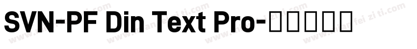 SVN-PF Din Text Pro字体转换
